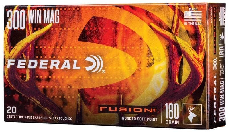 Federal Fusion Rifle 300 Win Mag 180 Grain, 2960 fps