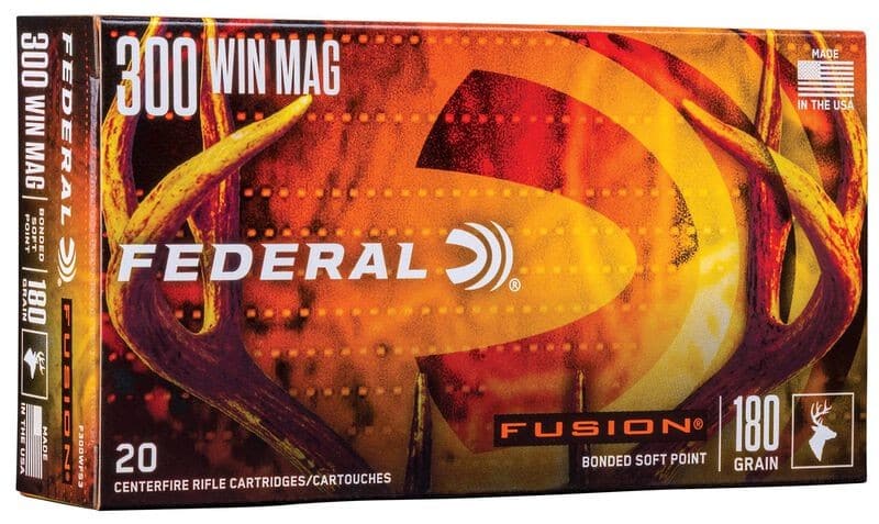 Federal Fusion Rifle 300 Win Mag 180 Grain, 2960 fps