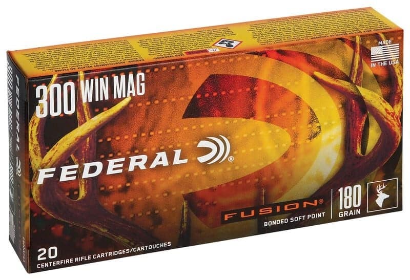 Federal Fusion Rifle 300 Win Mag 180 Grain, 2960 fps