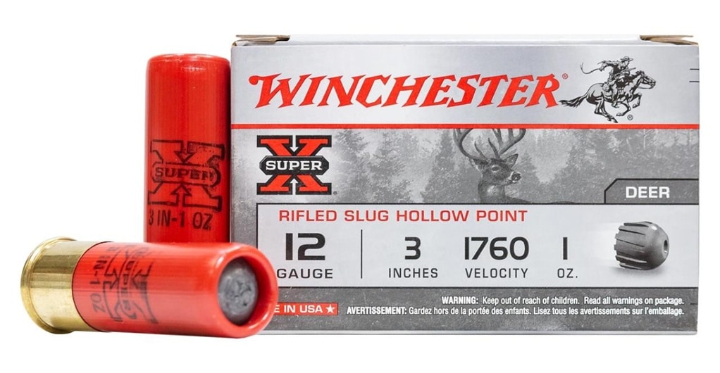 Winchester Super X Rifles Slug Hollow Point Deer 12ga 3p 1760 Fps 1 Oz