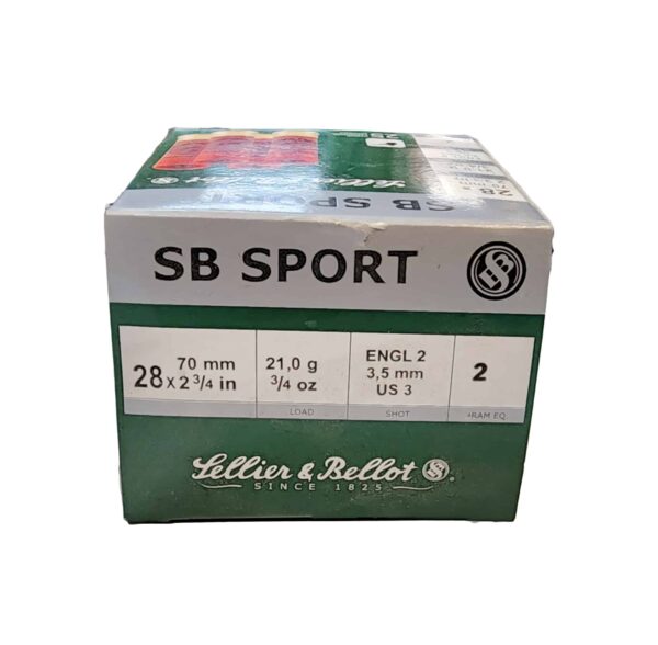 Sellier & Bellot 28ga 2 3/4in 3/4 Oz 2 Shot