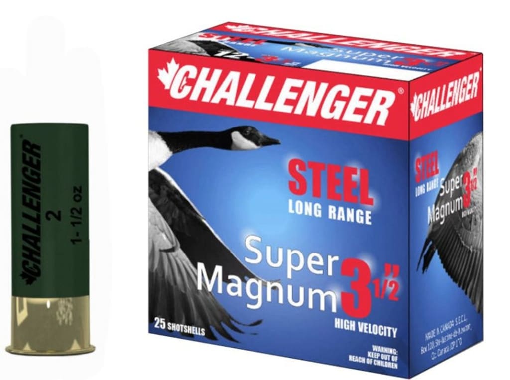 Challenger Steel 12ga 3 1/2in 1500 Fps 1 1/2oz 2 Super Magnum