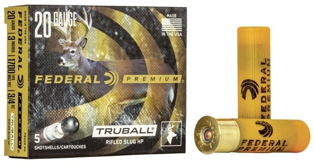 Federal Premium Rifles Slug Hp 20ga 3in 1700 Fps 3/4oz