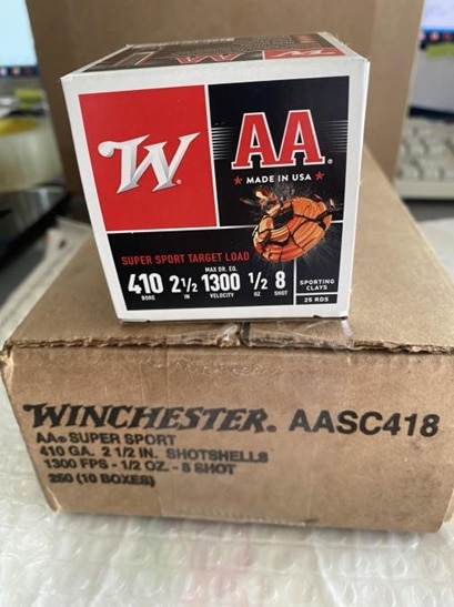 Winchester 410ga 2 1/2 1300fps 1/2oz 8 Aa Super Sport Target Load