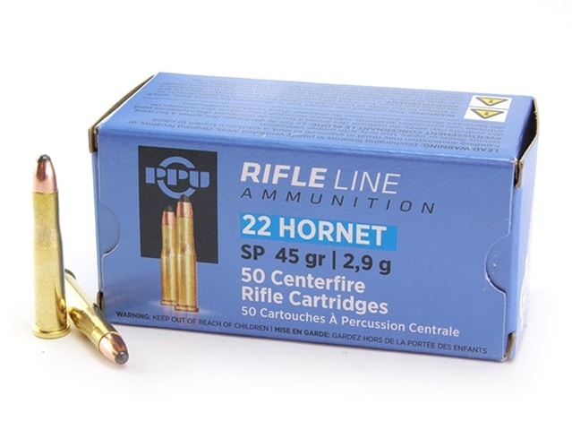 Rifle Line Ammunition 22 Hornet Sp 45gr 2,9g 50 Centerfire Rifle Cartridges