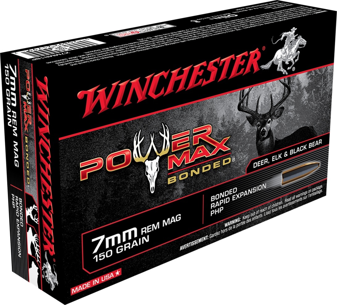 Winchester Power Max Bonded Rapid Expansion Php 7mm Rem Mag 150gr