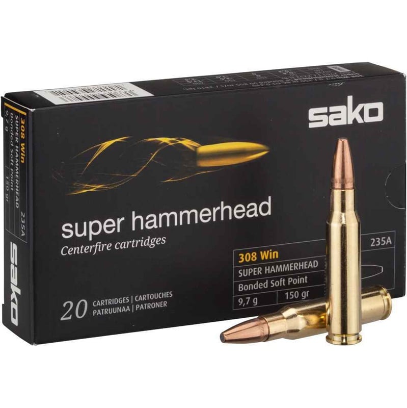 Sako 308 win 180gr Super Hammerhead Bonded Soft Point