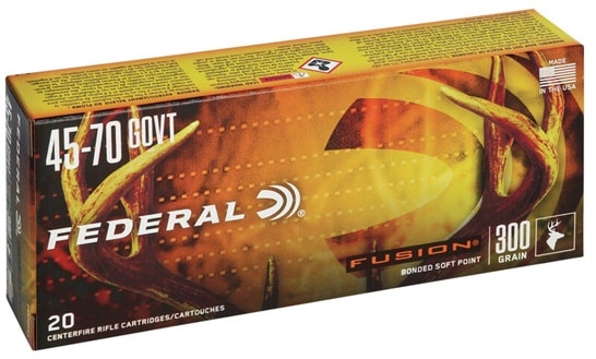 Federal Fusion 45-70 Govt Bonded Soft Point 300 Grain