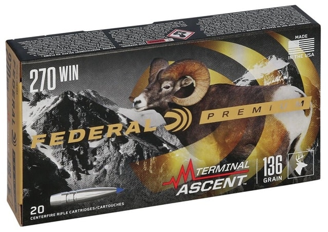 Federal Premium 270 Win 136gr Terminal Ascent