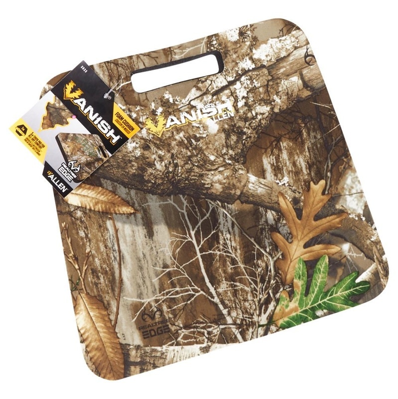Vanish Foam Cushion, 14"L x 13"W x 1" Thick, Realtree Edge Camo Vanish Foam Cushion, 14"L x 13"W x 1" Thick, Realtree Edge Camo