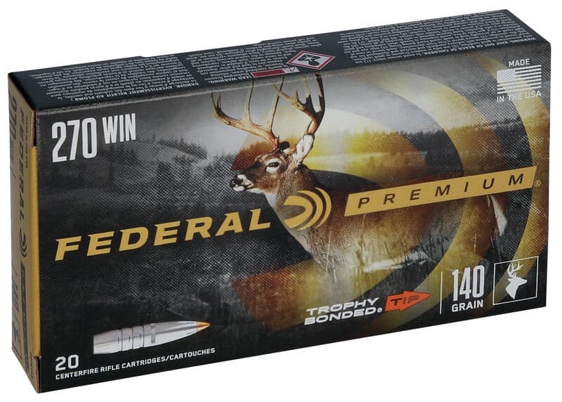Federal premium 270 win trophy bonded 140gr