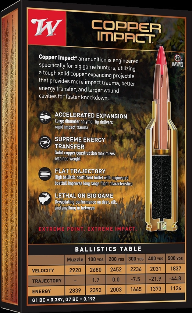 Winchester 30-06 sprg 150gr copper impact