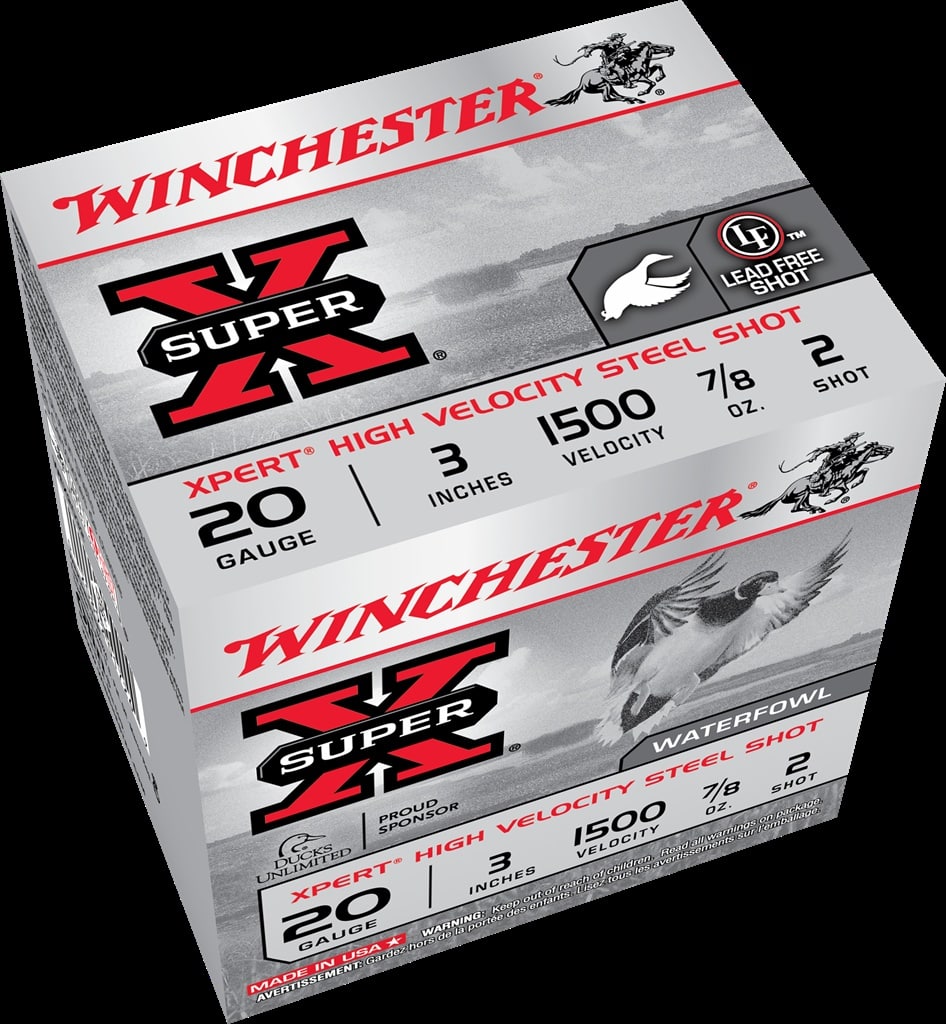 Winchester Xpert 20ga Steel 3in 1500 fps 7/8oz 2 shot high velocity