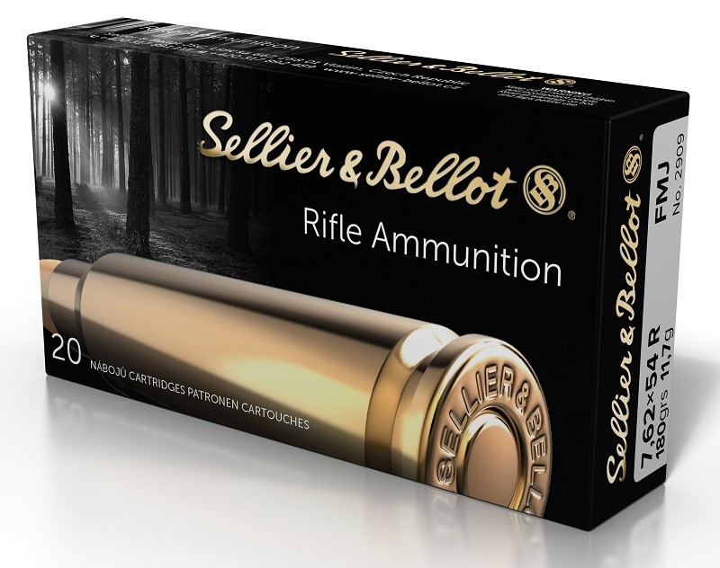 Sellier and Bellot 7.62x54r 180gr Fmj